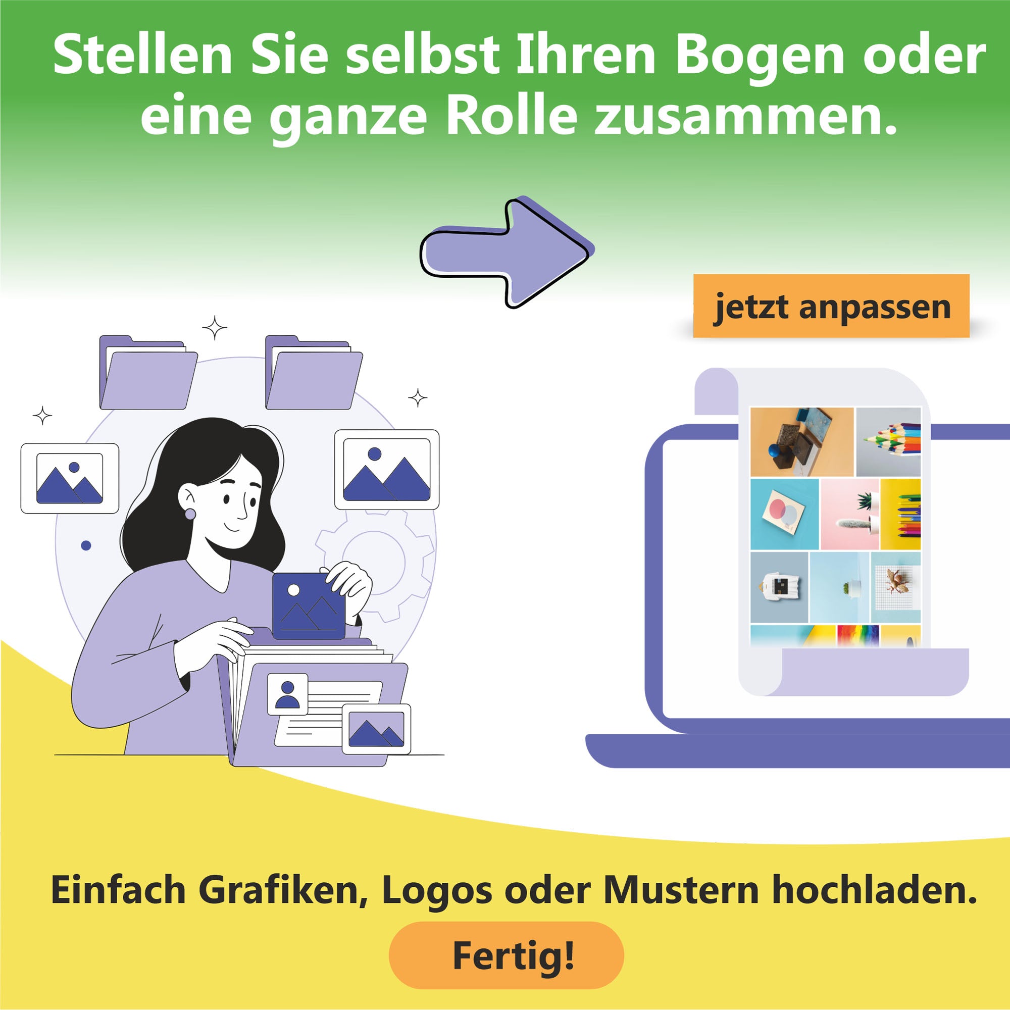 DTF-Upload fertiger Druckbögen Preis / cm²