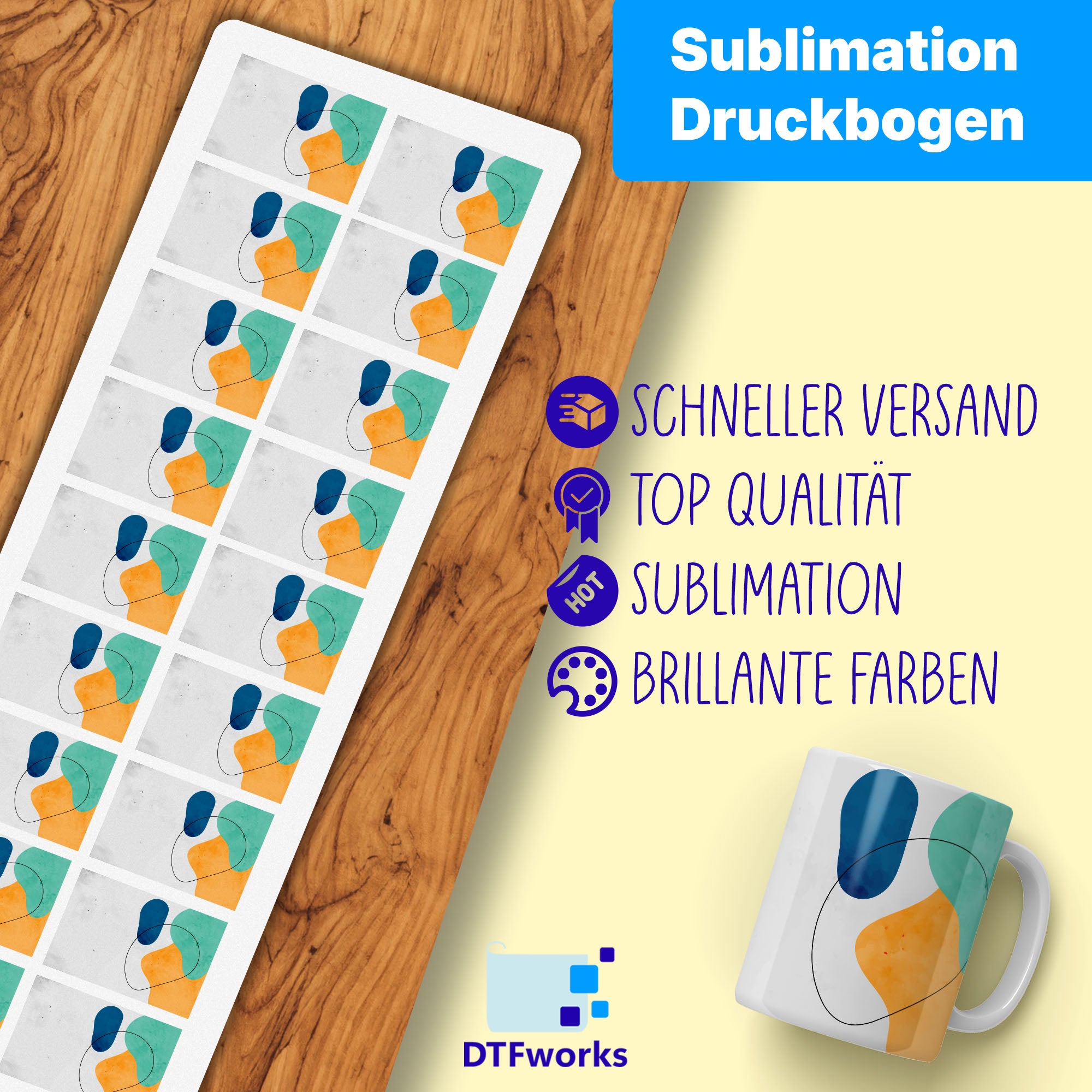Baue Deinen Sublimation Druckbogen