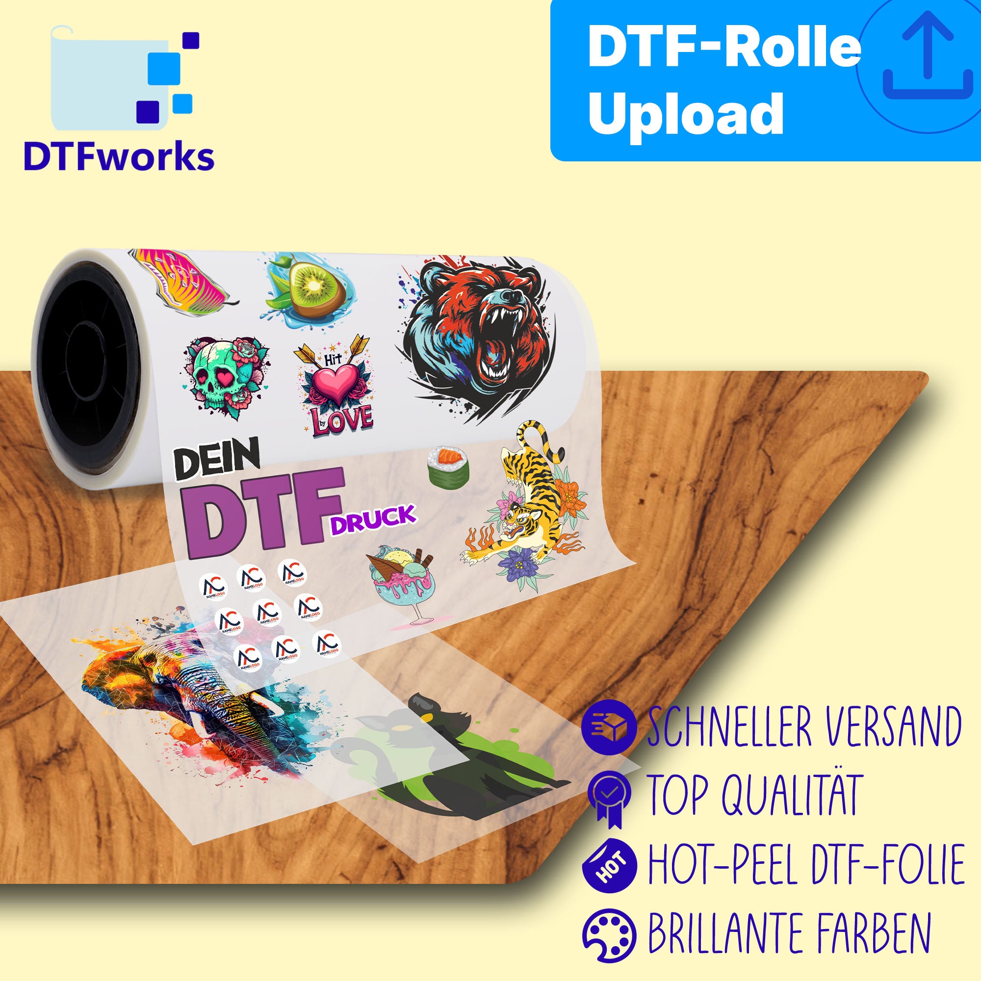 DTF-Druck nach Stückzahl